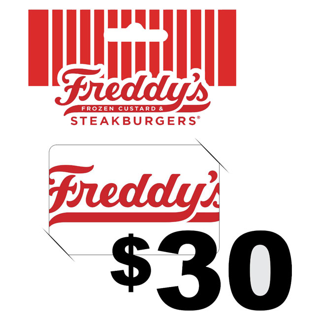 Freddy's Gift Card - $30 (3 pk of $10 Each)
