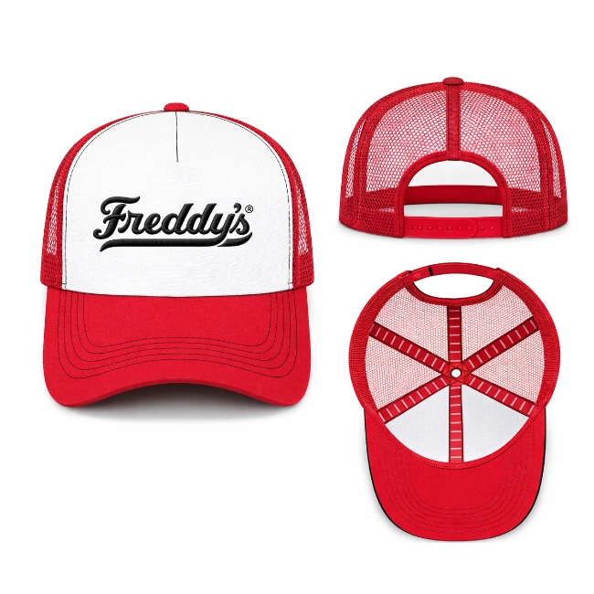 White/Red Freddy's Trucker Hat
