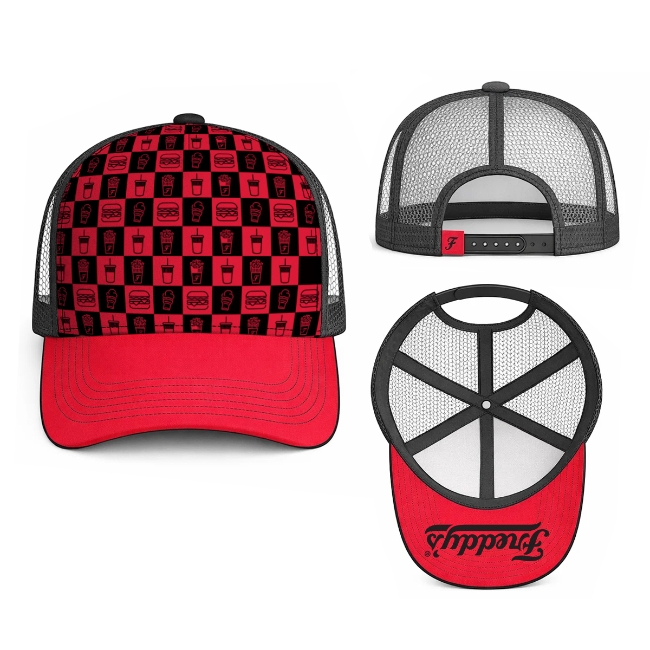 Checkered Trucker Hat