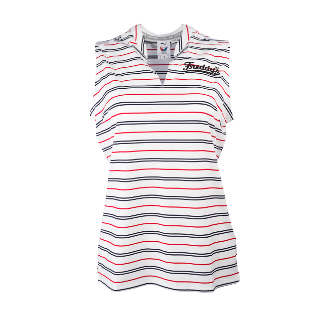 Puma® Ladies Volition Striped Sleeveless Polo